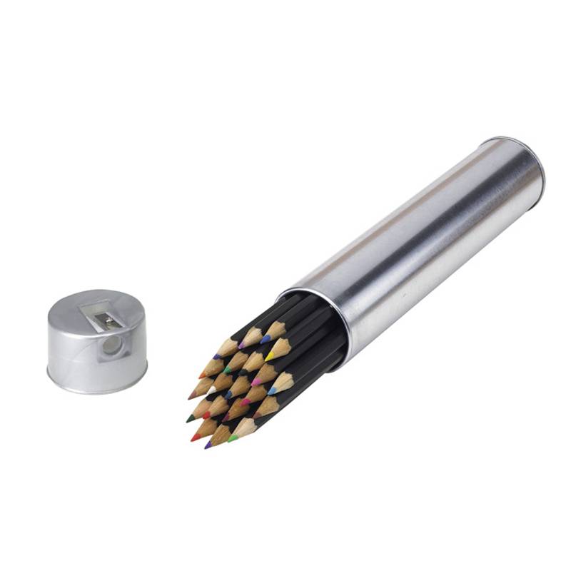 Pastelky, 20 ks v kovovom púzdre, strieborná Pastelky, 20 ks v kovovom púzdre, strieborná